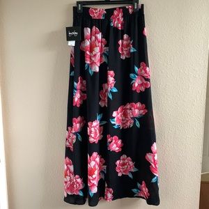 By & by floral print maxi skirt